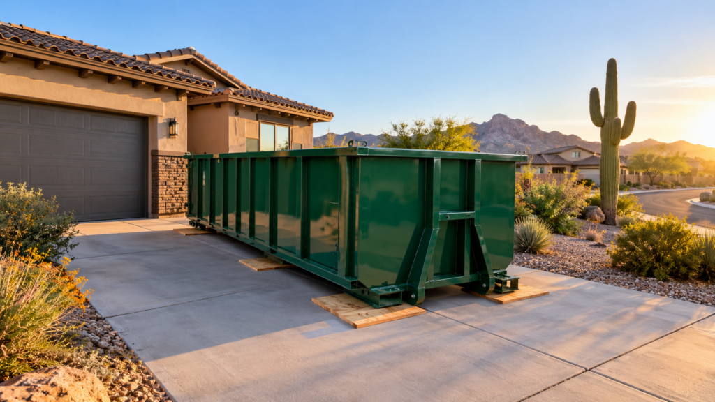 Can You Put a Dumpster on the Street in Phoenix? Rules, Permits & Driveway-Safe Alternatives